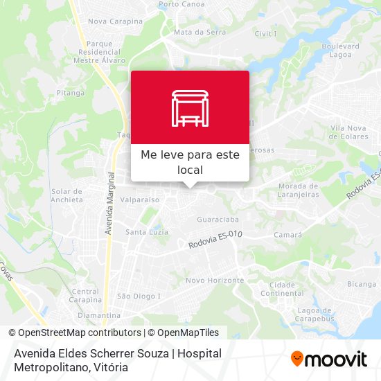 Avenida Eldes Scherrer Souza | Hospital Metropolitano mapa