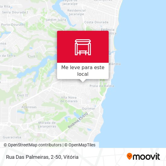 Rua Das Palmeiras, 2-50 mapa