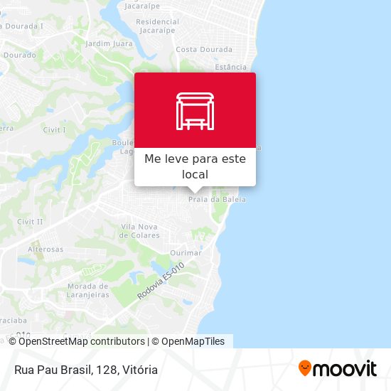 Rua Pau Brasil, 128 mapa