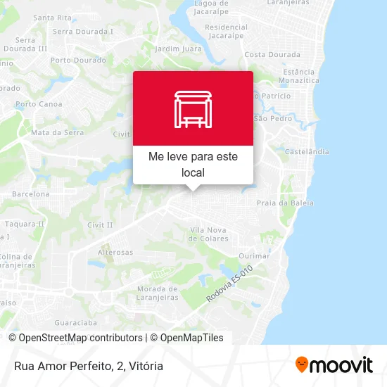 Rua Amor Perfeito, 2 mapa