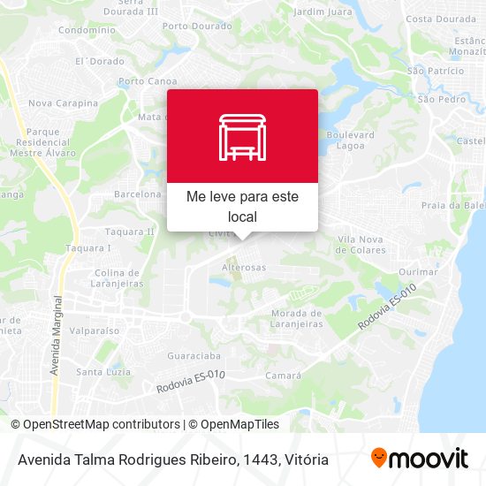 Avenida Talma Rodrigues Ribeiro, 1443 mapa