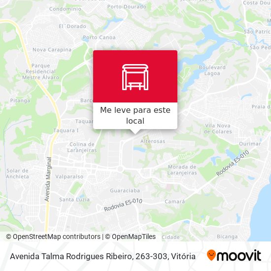 Avenida Talma Rodrigues Ribeiro, 263-303 mapa