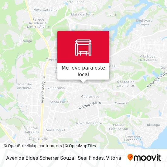 Avenida Eldes Scherrer Souza | Sesi Findes mapa