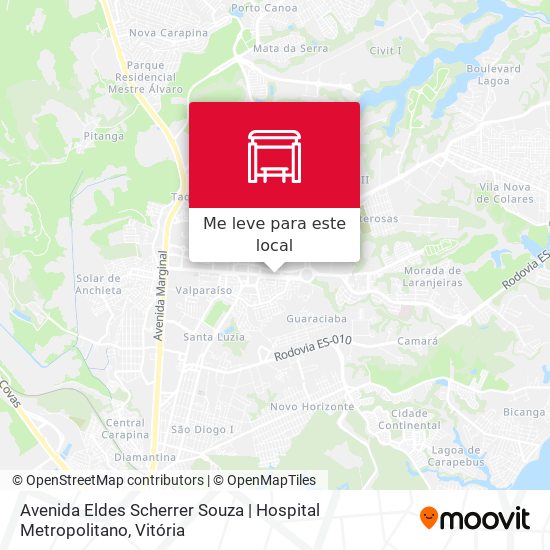 Avenida Eldes Scherrer Souza | Hospital Metropolitano mapa