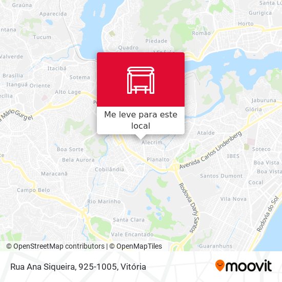 Rua Ana Siqueira, 925-1005 mapa