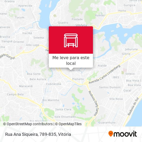 Rua Ana Siqueira, 789-835 mapa