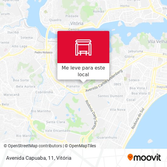 Avenida Capuaba, 11 mapa