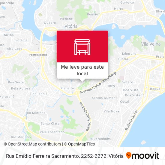Rua Emídio Ferreira Sacramento, 2252-2272 mapa