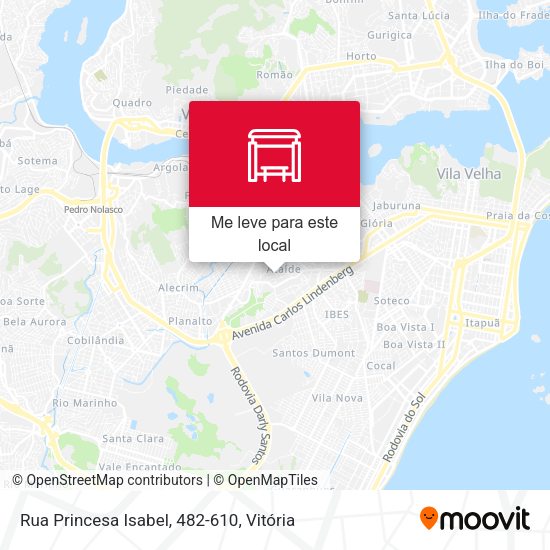 Rua Princesa Isabel, 482-610 mapa