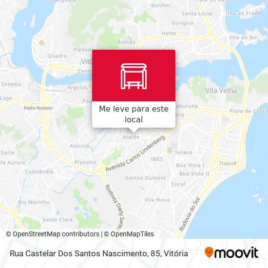 Rua Castelar Dos Santos Nascimento, 85 mapa