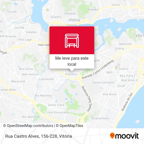 Rua Castro Alves, 156-228 mapa