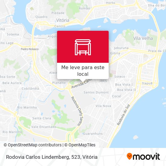 Rodovia Carlos Lindemberg, 523 mapa