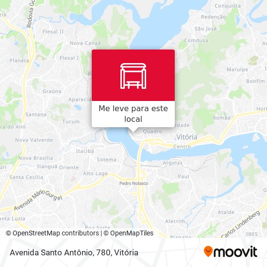 Avenida Santo Antônio, 780 mapa
