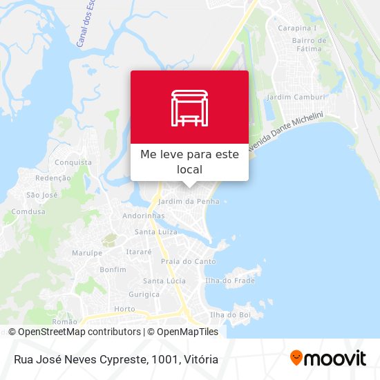 Rua José Neves Cypreste, 1001 mapa