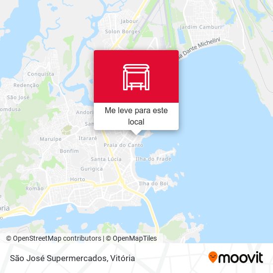 São José Supermercados mapa