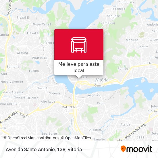 Avenida Santo Antônio, 138 mapa