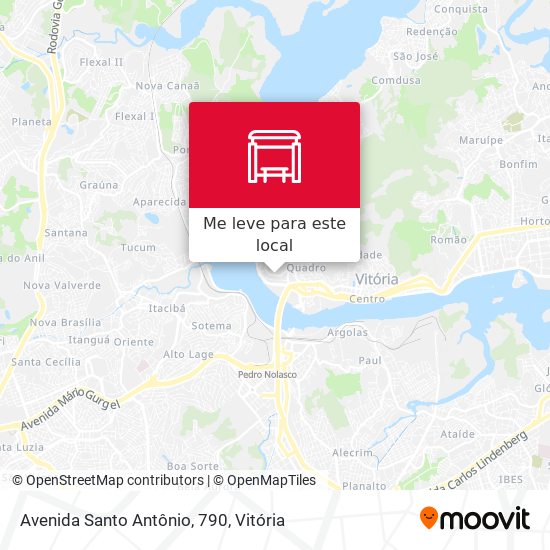 Avenida Santo Antônio, 790 mapa
