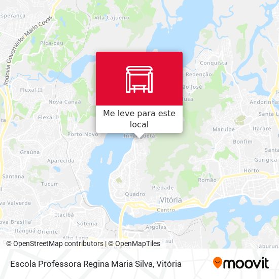 Escola Professora Regina Maria Silva mapa
