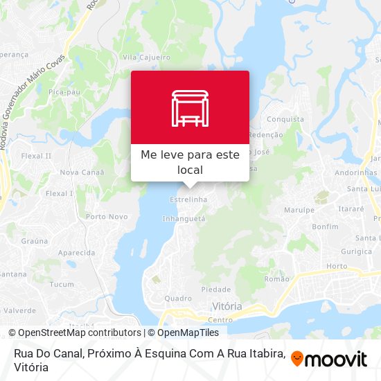 Rua Do Canal, Próximo À Esquina Com A Rua Itabira mapa