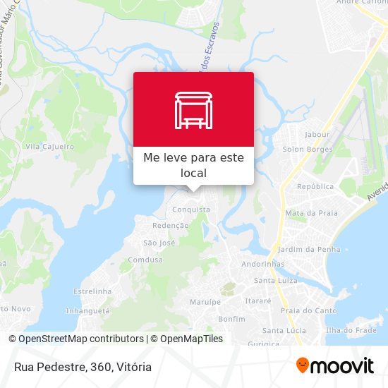 Rua Pedestre, 360 mapa