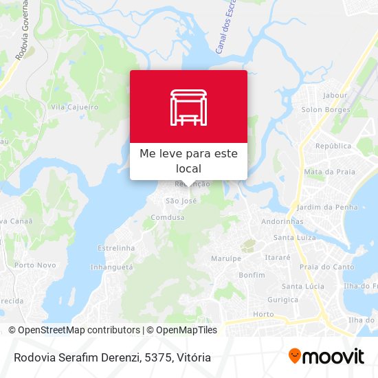 Rodovia Serafim Derenzi, 5375 mapa