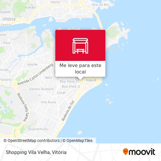 Shopping Vila Velha mapa