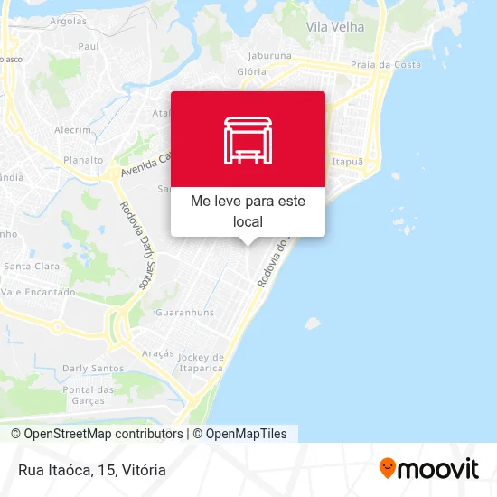 Rua Itaóca, 15 mapa