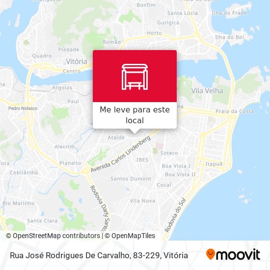 Rua José Rodrigues De Carvalho, 83-229 mapa