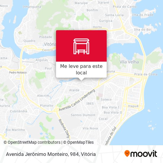 Avenida Jerônimo Monteiro, 984 mapa