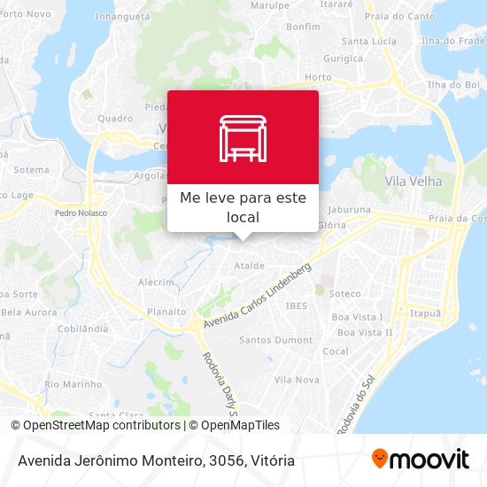 Avenida Jerônimo Monteiro, 3056 mapa