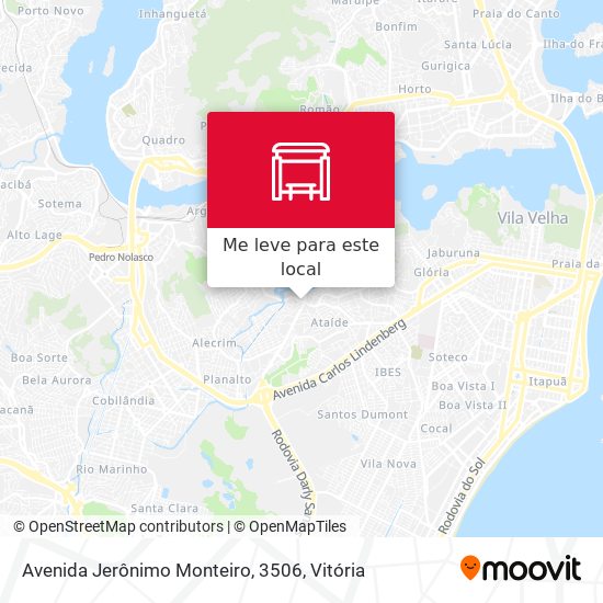 Avenida Jerônimo Monteiro, 3506 mapa