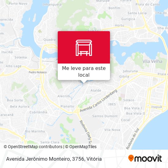 Avenida Jerônimo Monteiro, 3756 mapa