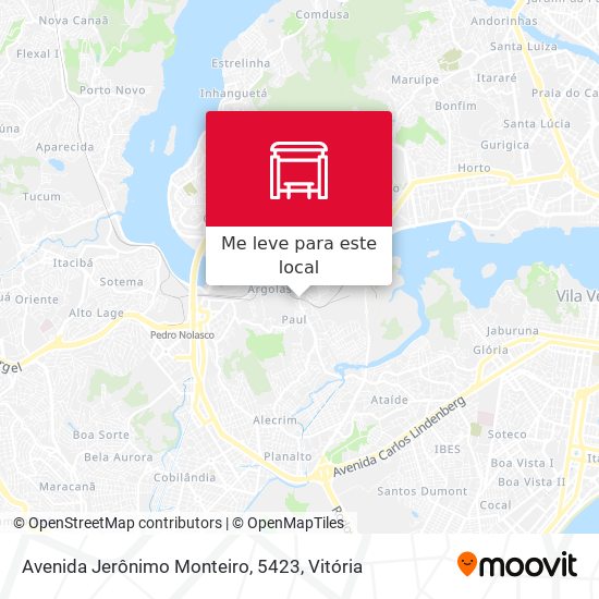 Avenida Jerônimo Monteiro, 5423 mapa