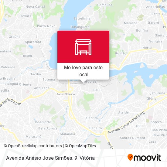 Avenida Anésio Jose Simões, 9 mapa