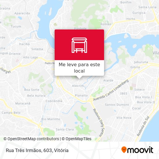 Rua Três Irmãos, 603 mapa