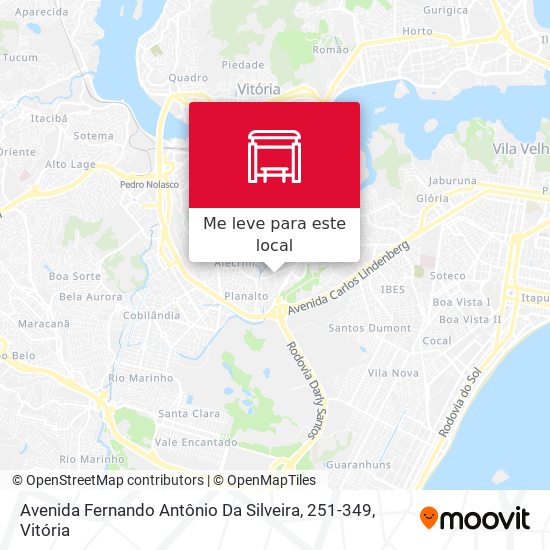 Avenida Fernando Antônio Da Silveira, 251-349 mapa