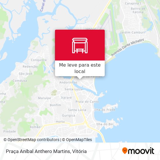Praça Aníbal Anthero Martins mapa