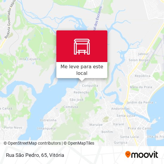 Rua São Pedro, 65 mapa