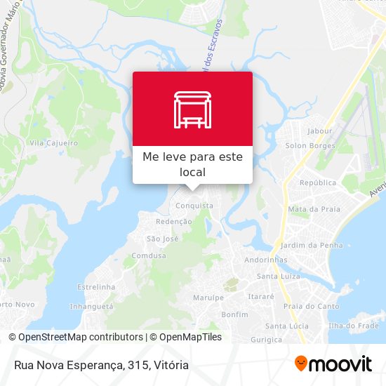 Rua Nova Esperança, 315 mapa