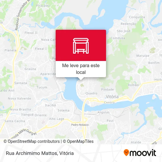 Rua Archimimo Mattos mapa