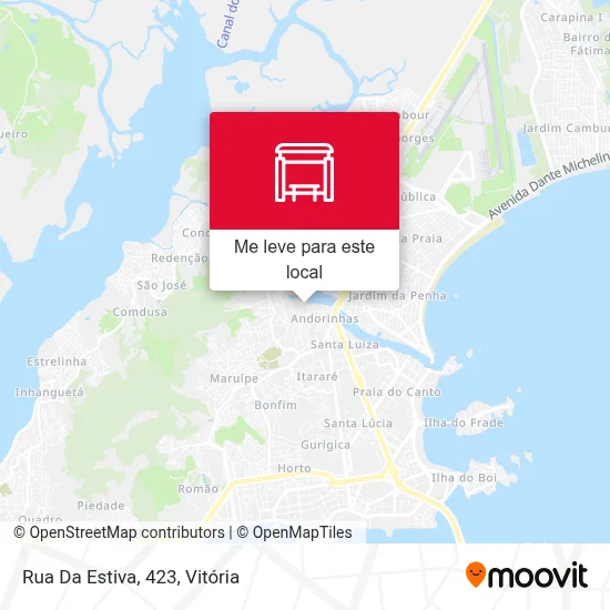 Rua Da Estiva, 423 mapa
