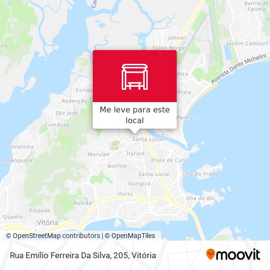 Rua Emílio Ferreira Da Silva, 205 mapa