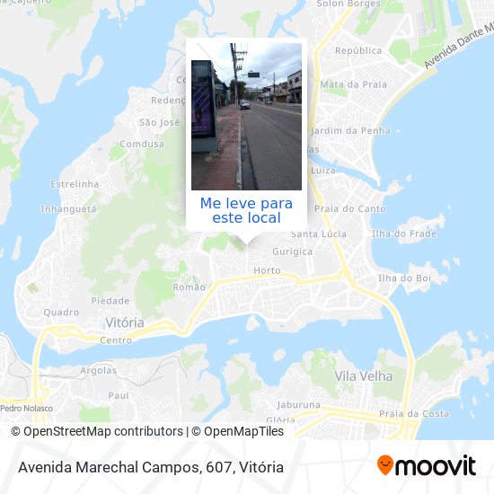 Avenida Marechal Campos, 607 mapa