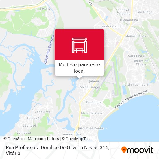 Rua Professora Doralice De Oliveira Neves, 316 mapa