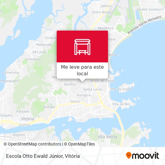 Escola Otto Ewald Júnior mapa