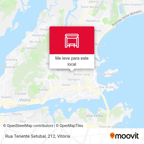 Rua Tenente Setubal, 212 mapa