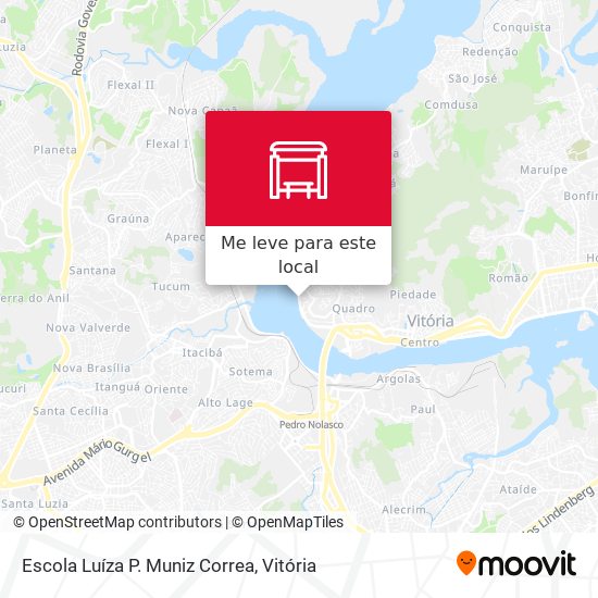 Escola Luíza P. Muniz Correa mapa