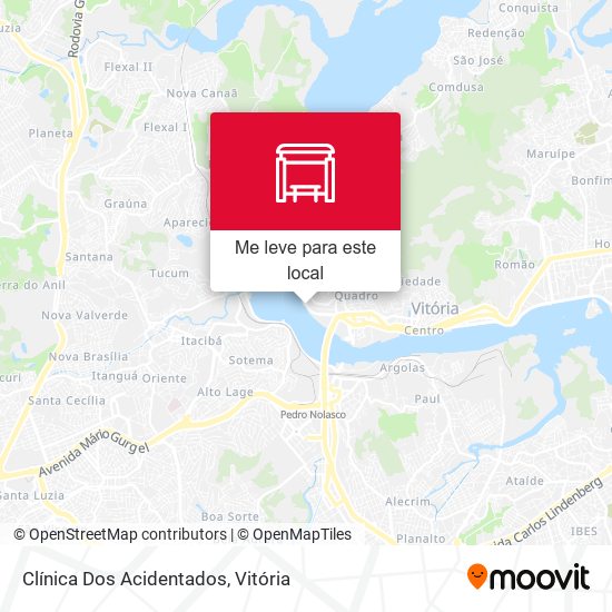 Clínica Dos Acidentados mapa
