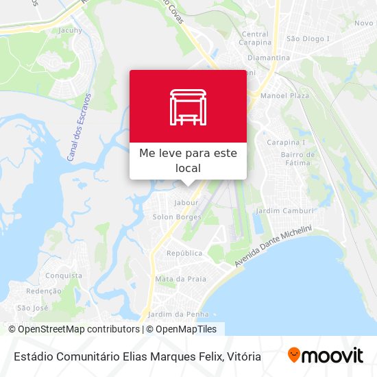 Estádio Comunitário Elias Marques Felix mapa