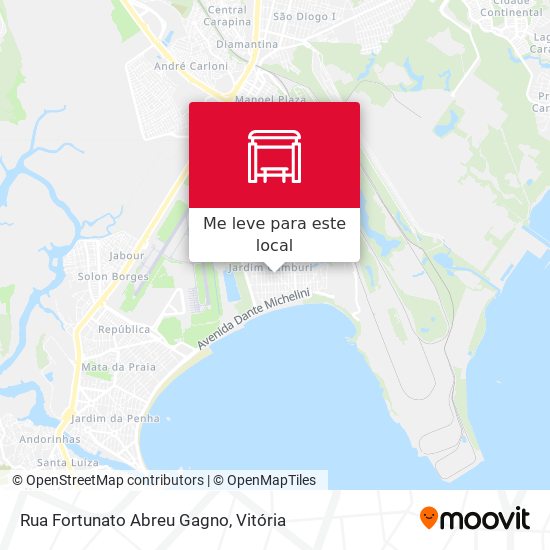 Rua Fortunato Abreu Gagno mapa